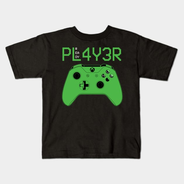 READY PL4Y3R xONE Kids T-Shirt by Krobilad